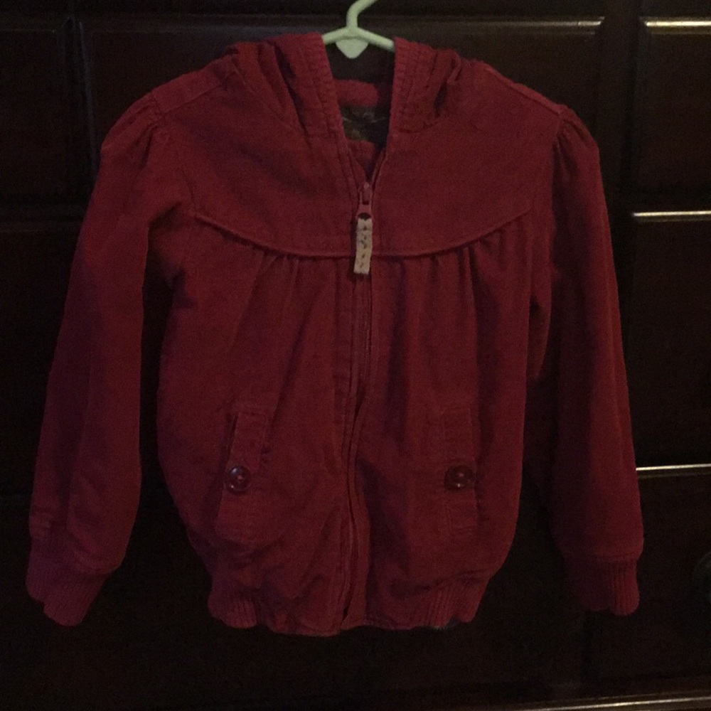 corduroy hooded jacket